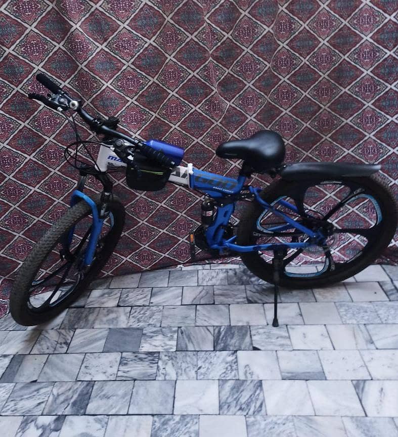 MTB FOLD ABLE CYCLE WITH FRONT AND BACK SHOUKS 0