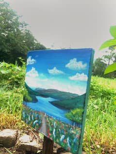 10x10 inch canvas painting