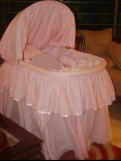 Bareeze Mini Minors Baby Cot with Stand & Bedding