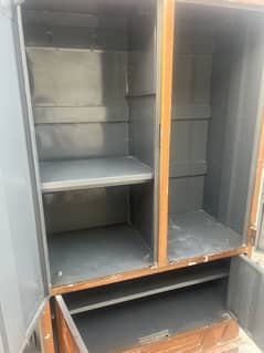 3 Doors Iron Wardrobe