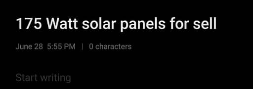 175 Watt solar panels for Sell