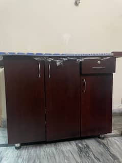 Wooden iron stand