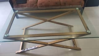 Aliminium frame coffee table