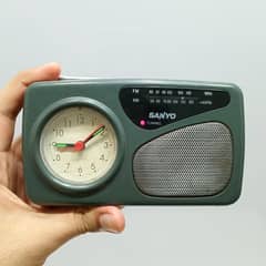 1990s SANYO RPM-C8 AM/FM Radio with Alarm Clock | Made in Japan