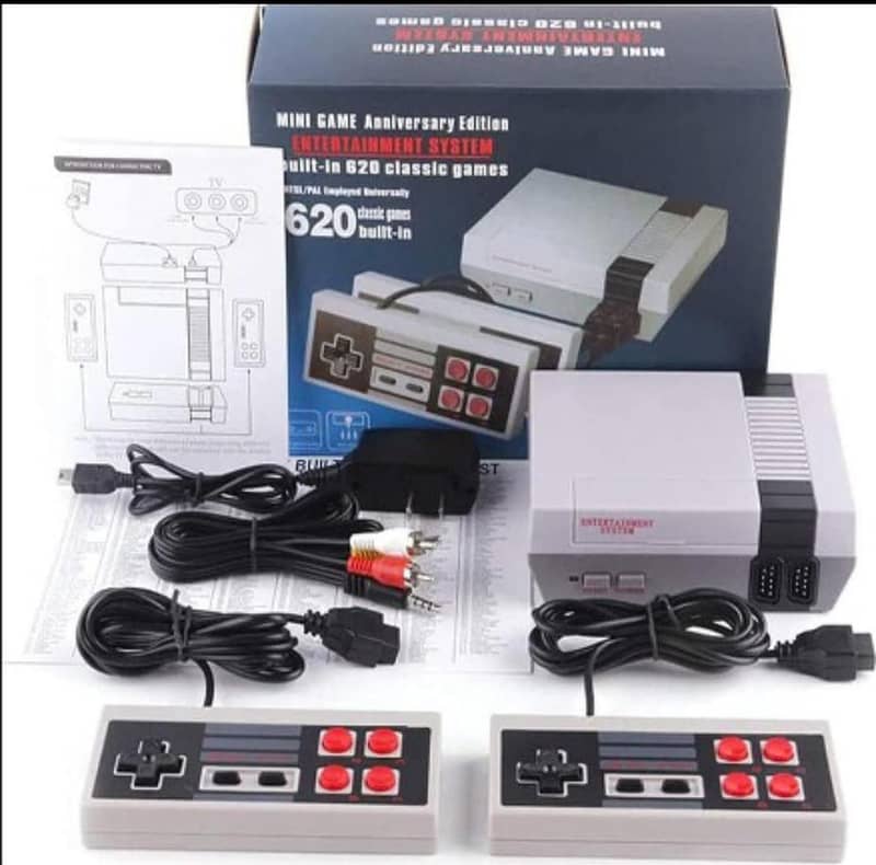 Built-in. 620 in 1 Games   Mini  Game Consol AV Output 2 C 0