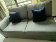 L shaped sofa.