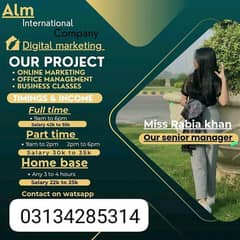 part time full time homebase work available for male female