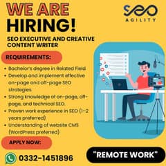 SEO Expert - Content Creator - male & Female Jobs - Remote job