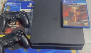 Ps4 slim 500gb 2 orignal controllers  Tekken 7 + GTA 5