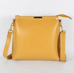 Girls Rexine Plain Hand Bag