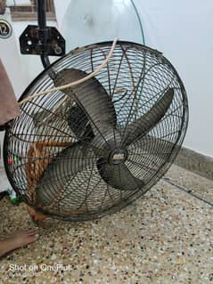 g. f. c bracket fan 24 inch full size 8 month youse 10/10 full coper