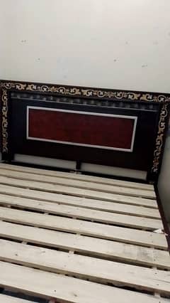 Bed without mattress
