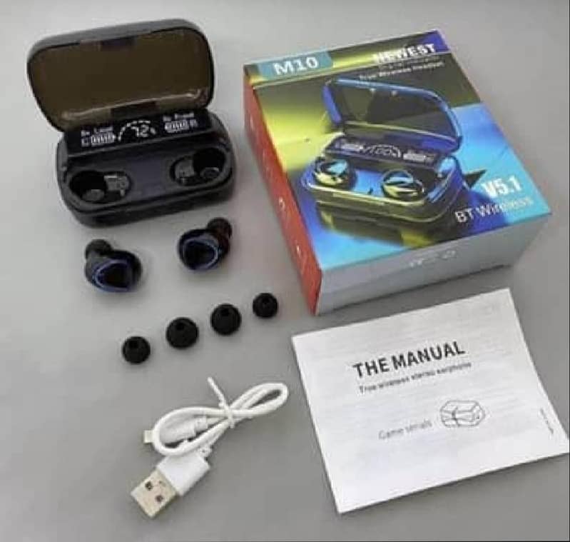M10 Wireless Bluetooth Earbuds 5