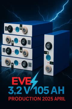 Eve lithium battery cells brand new stock cells. 12v 24v 48v