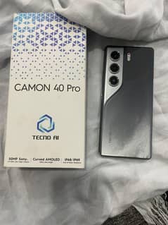 Tecno camon 40 pro 8+8 256 10/10 condition all ok set
