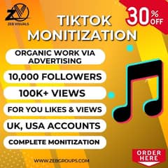 TikTok Monetization service available