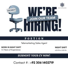 We’r Hiring for telemarketing
