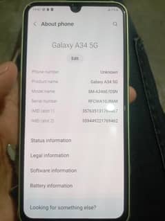 Samsung A34 6/128 non pta only mobile condition 10/10 chucha pes