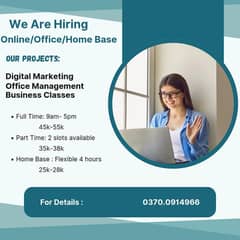 Part time work available