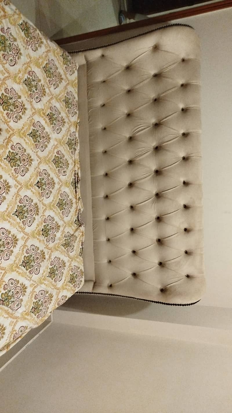 King size double bed with dressing and side tables 2