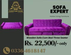 Cumbed Sofa /Three Seater sofa / sofa bed / Wooden Sofa Cumbed