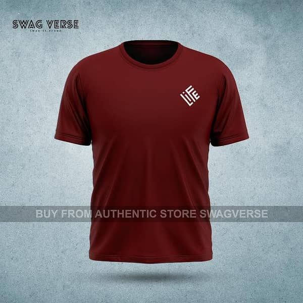 Basic Half Sleeve T-Shirt for Men by Swag Verse | Cotton Blend Shirts for All Ages, Ideal for Casual Wear