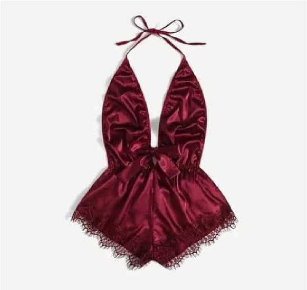 Memon Nighty Set - Silk Satin Sleepwear Dress and Lingerie for Women and Girls, Ideal for Nights and Parties, Includes Full Body Stocking