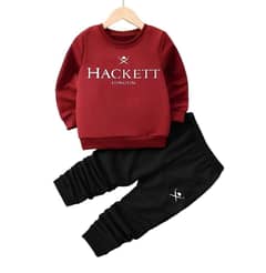 2 Pcs Boy,s Cotton Plain Tracksuit