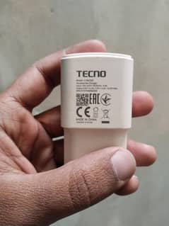 Tecno spark 20c 18W box pulled fast charger adapter