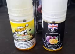 2 bottles Nic salt Flavour Passion Mango & Mango guava blackcurrant