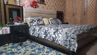Bed set Sofa set dressing table show case looking likes new