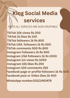 social media services