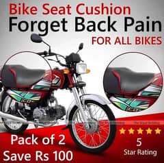 Bike seat cusions