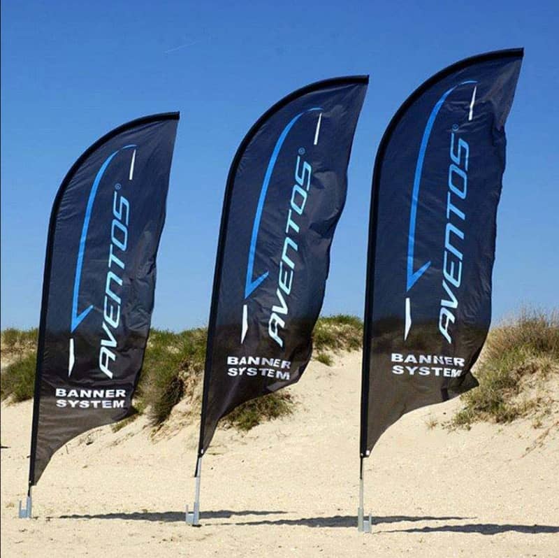 Advertising with Custom Feather Flag , teardrop & rectangular flag 10