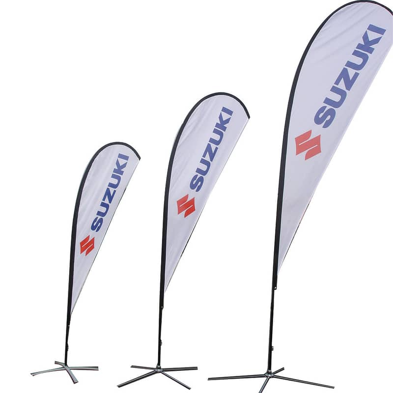 Advertising with Custom Feather Flag , teardrop & rectangular flag 12