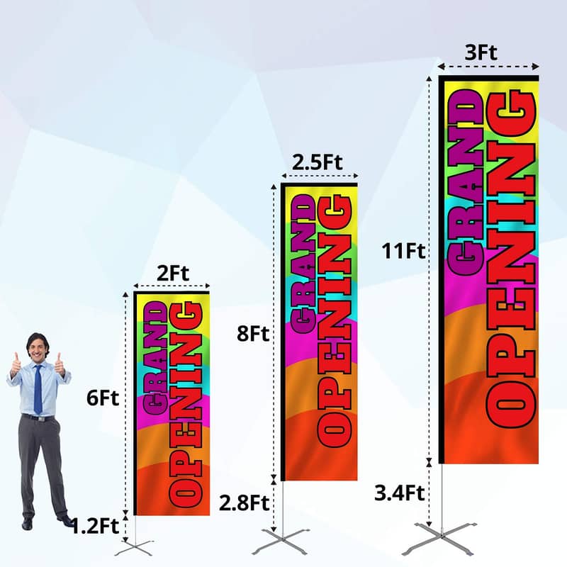 Advertising with Custom Feather Flag , teardrop & rectangular flag 15