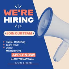 WE'RE HIRING STAFF FOR OFFICE WORK AND PRODUCT SALING.