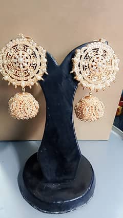 Multicolor and Gold plated party wear earrings