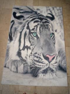 A  beautiful lion rug
