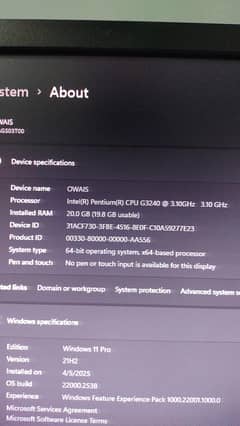 Lenovo Branded PC (20GB RAM + 256GB SSD) + 24" Samsung S24C200 LCD