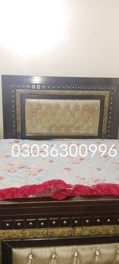 Beautiful bed with two cytables  and with mattress
