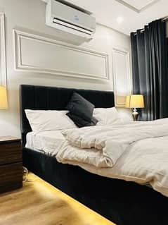 daily basis weekly basis two bad fully furnished luxury apertment available for rent gulbreg greens islamabad