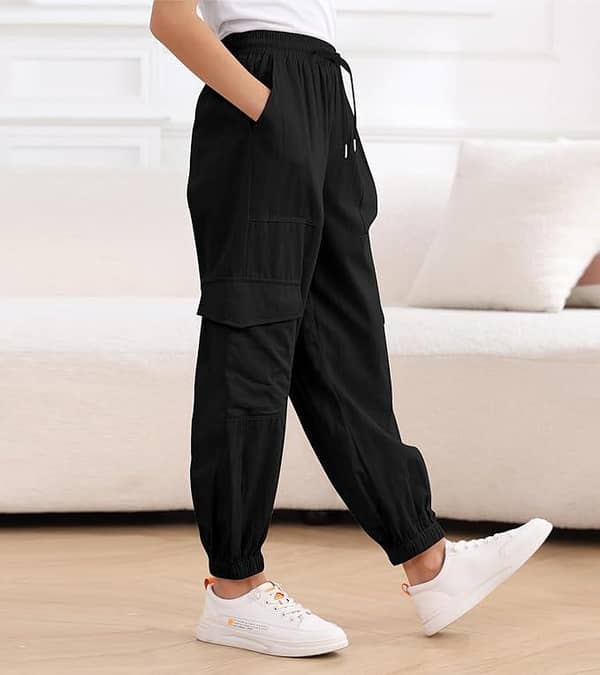 Women's Cargo Pants - Export Quality Stylish Jogging and Gym Trousers for Girls, Trendy Streetwear for Indoor and Outdoor Activities.