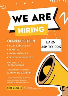 Hiring Salesperson