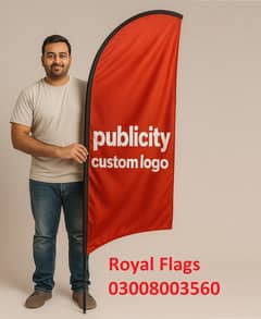 Advertising with Custom Feather Flag , teardrop & rectangular flag