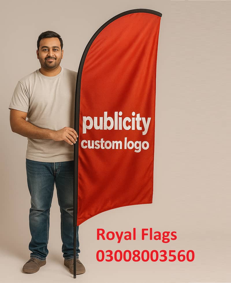 Advertising with Custom Feather Flag , teardrop & rectangular flag 0