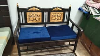 wooden sofa