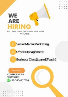 Jobs Available For Office Work & Product Selling