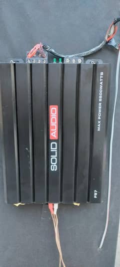 SOLID AUDIO AMPLIFIER 4 CHANNEL 5500 WATTS