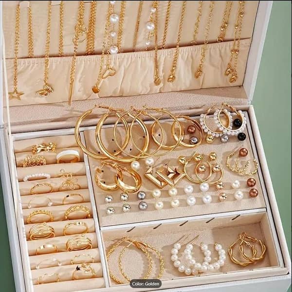 86-Piece Jewelry Set by FASHION JEWELLERY for Women – Includes Necklaces, Earrings, Rings, and Studs – Everyday Accessories for Girls and Gift Options